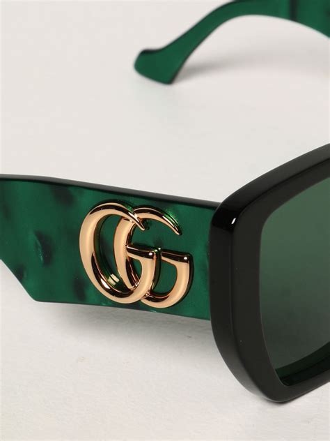 gucci black and green sunglasses|vintage green gucci sunglasses.